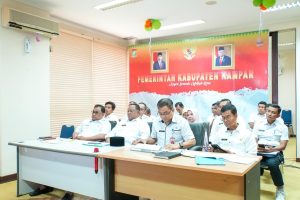 Pemkab Kampar Ikuti Zoom Meeting Terkait Penajaman Tata Kelola Pemerintahan Dan Peluncuran MCP KPK 2024