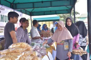 Stand Pangan Murah di Desa Saru Galuh  Ramai Diserbu Masyarakat