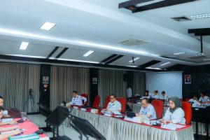 Pj. Bupati Kampar Paparkan Kinerja Triwulan I  Dihadapan Pejabat Kemndagri