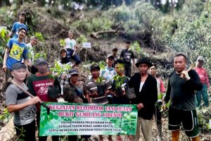 Gelar aksi penanaman pohon,KTH Cibenda jawa barat siap mensukseskan Program Kehutanan Sosial