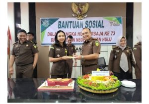 Kejari Rohul Peringati HUT PERSAJA RI Ke – 73 Tahun 