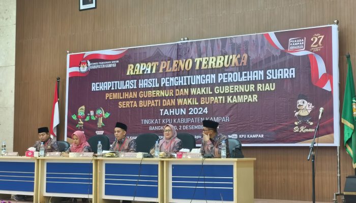 KPU Kampar gelar rapat pleno terbuka