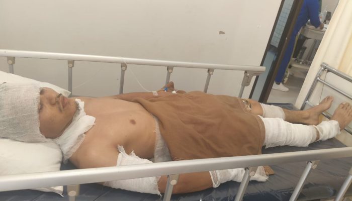 Korban CPO PKS PT SKA Desa Seikuning Terbaring Di RS Awal Bros Sesudah Dilakukan Operasi