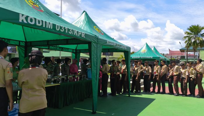 Kodim 0313/KPR Gelar Program Makan Bergizi untuk Dukung Generasi Emas 2045