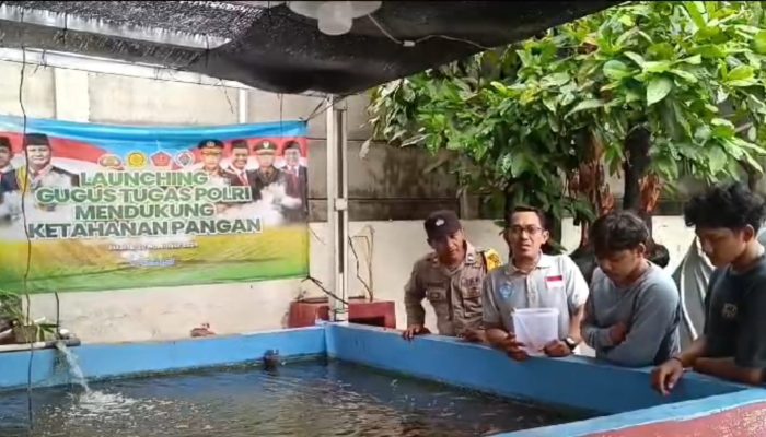 Polsek Kawasan Kali Baru dan Dinas Kelautan Berkolaborasi Dukung Petani Ikan untuk Ketahanan Pangan