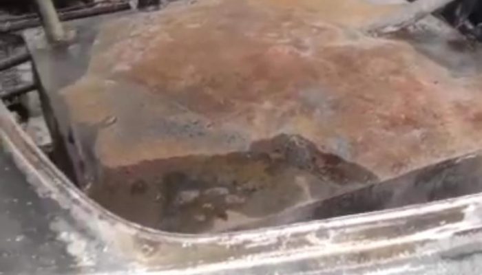 Mobil yang diduga langsir minyak Subsidi terbakar, Kapolres Kampar Bungkam