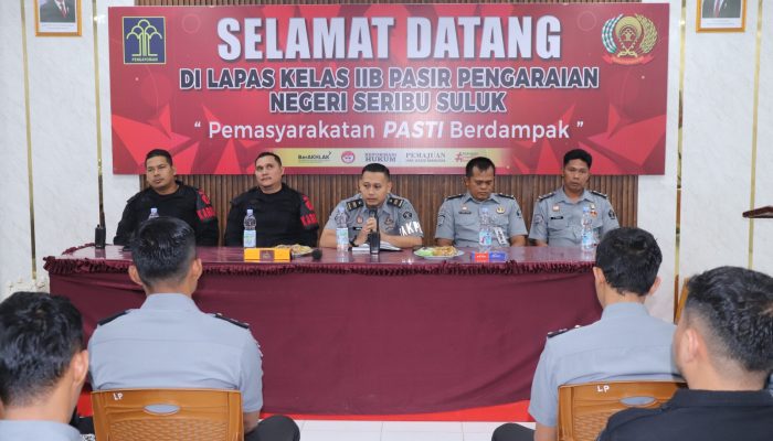 Lapas Pasir Pangaraian Gelar Rapat Evaluasi Pengamanan Awal Tahun 2025