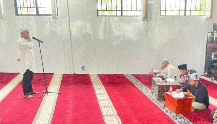Lapas Pasir Pangaraian Peringati Isra Miraj 1446 H dengan Lomba Adzan untuk WBP