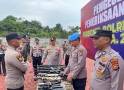 Kapolres Rokan Hulu Gelar Pemeriksaan Senjata Api Personil untuk Tingkatkan Kepatuhan SOP