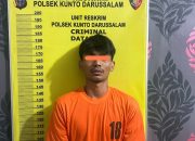 Polsek Kunto Darussalam Tangkap Kurir Narkoba di Perkebunan Sawit Muara Dilam