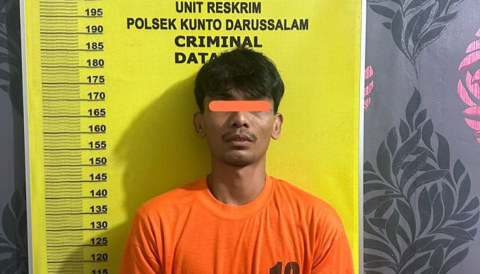 Polsek Kunto Darussalam Tangkap Kurir Narkoba di Perkebunan Sawit Muara Dilam
