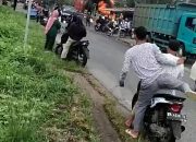 Mini Bus Hangus Terbakar di SPBU Rantau Berangin, Diduga Langsir BBM