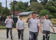 Jaga Kebugaran dan Kekompakan, Lapas Pasir Pangaraian Gelar Jalan Santai