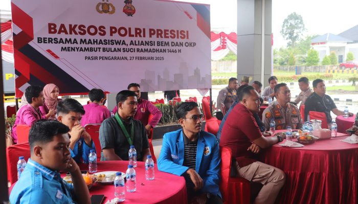 Kalapas Pasir Pangaraian Hadiri Baksos Polri Presisi Sambut Ramadhan 2025