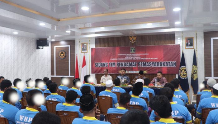 Lapas Pasir Pangaraian Gelar Sidang TPP, 44 Narapidana Disiapkan untuk Pembinaan Ramadhan