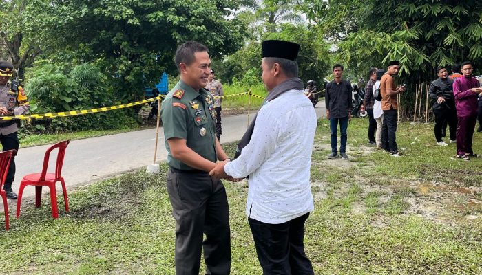 Dandim 0313/KPR Hadiri dan Kawal Langsung Tradisi Ziarah Kubur Aghi Ghayo Onam di Bangkinang