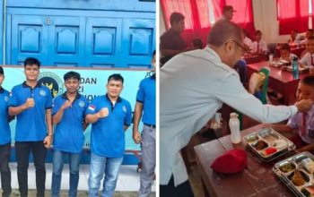 Program MBG,siswa SMP BNKP Lahewa, Ucapkan terima kasih kepada Presiden Prabowo subianto