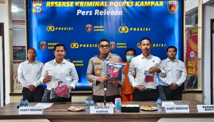 Marak Kasus Pencabulan, Polres Kampar Ekpos Tiga Kasus Pencabulan dalam Satu Pekan
