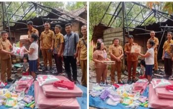 Pemda Nias Utara salurkan bantuan sosial bagi korban kebakaran Rumah di Alasa