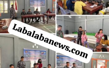Kolaborasi TNI dan Puskesmas Lahewa Beri Layanan Kesehatan Gratis di Desa Balefadorotuho