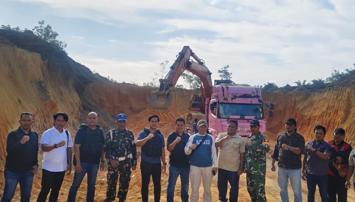 Tindak Lanjut Perintah Pimpinan TNI, Kodim 0313/Kampar Bersama Polri Tertibkan Aktivitas Galian C Ilegal ditapung