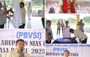 PBVSI Nias Utara Di Lantik, Masa Depan Bola Volli Nias Utara ditangan Nimerodi Hia