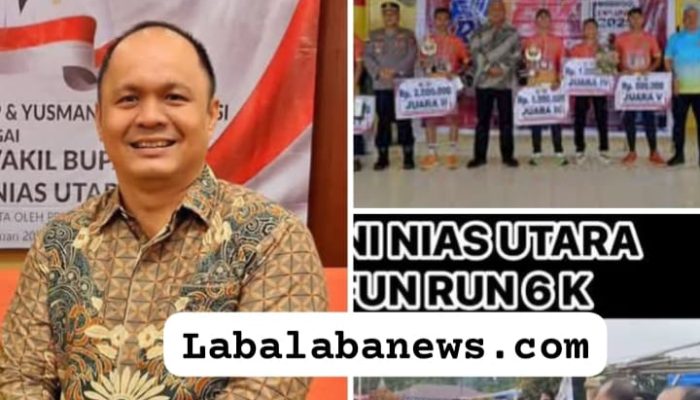 Meriahnya FUN RUN 6K di Nias Utara 230 Peserta Berebut Gelar Juara