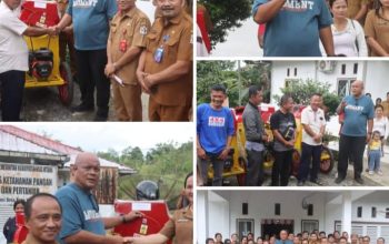 Bupati Nias Utara Bagikan ‘Senjata’ Baru untuk Petani 10 Mesin Power Thresher Diserahkan