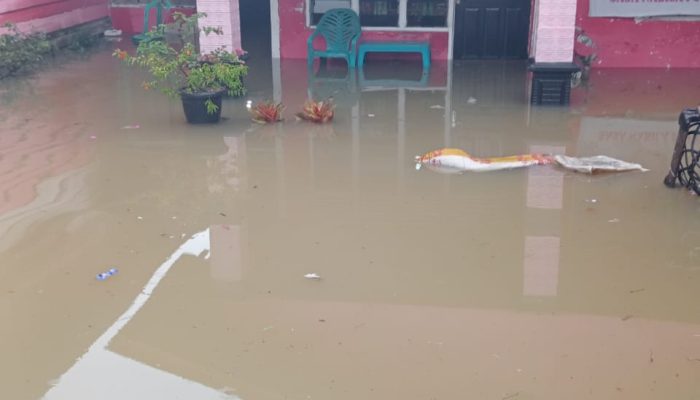 12 Jam Diguyur Hujan wilayah Kampar 3 Anak sungai Meluap, Puluhan rumah Warga Desa Silam Terendam Banjir