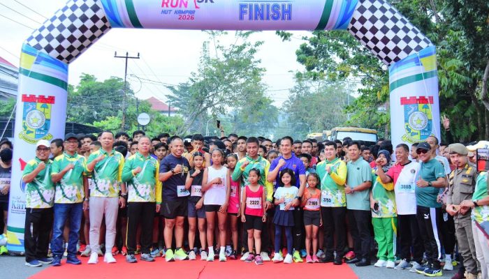 Plt Kadis Dikpora Helmi Fun Run 5K Wujud Cinta Sehat dan Kampar di Hati