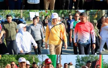 Plt Disdik Kampar laksanakan Car Free Day bersama UP Kampar