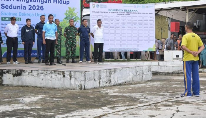 Bupati Kampar Ahmad yuzar pimpin peringatan hari lingkungan hidup sedunia 2026