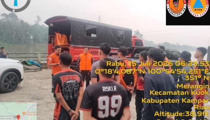 Pencarian Korban Tenggelam, Satgas Sisir 1 Km Sungai Kampar Berikut Penjelasan Pusdalop BPBD