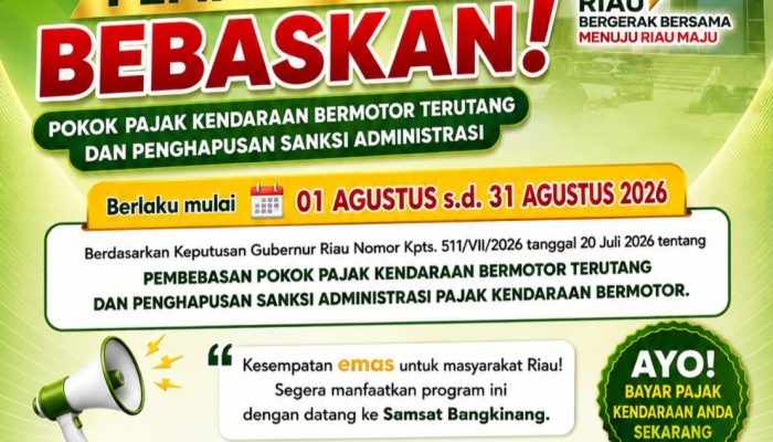 Samsat bangkinang, tambah jam operasional selama program pembebasan pajak
