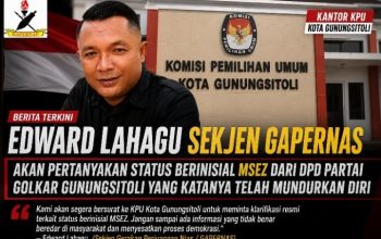 Pengantin PAW Kabarnya Sudah Memundurkan Diri Dari Partai Golkar, Sekjen GAPERNAS Akan Surati KPU Kota Gunungsitoli