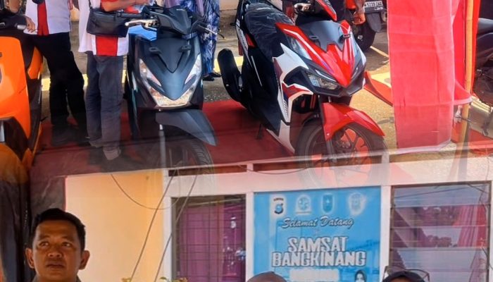 Samsat Bangkinang, Hadirkan Servis Motor Murah Untuk Warga Taat Pajak